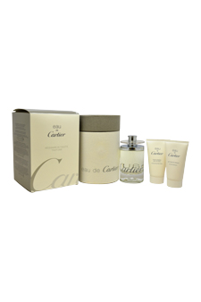 EAN 3432240025296 product image for Eau De Cartier by Cartier for Unisex - 3 Pc Gift Set 3.3oz EDT Spray, 1.6oz  | upcitemdb.com